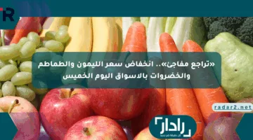 «تراجع مفاجئ».. انخفاض سعر الليمون والطماطم والخضروات بالأسواق اليوم الخميس